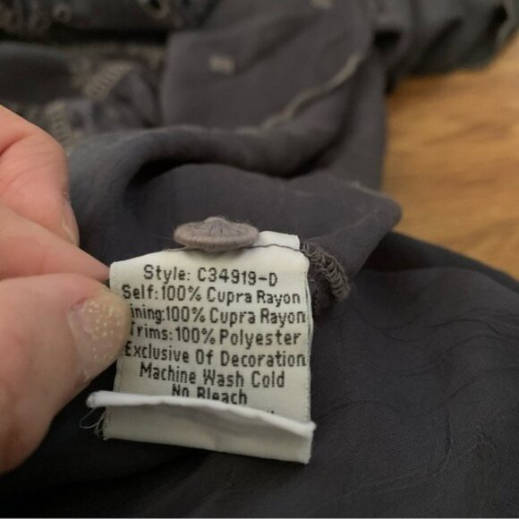 Johnny Was Dark blue Dress Size XS Slip adjustable straps bell sleeve - Picture 11 of 16